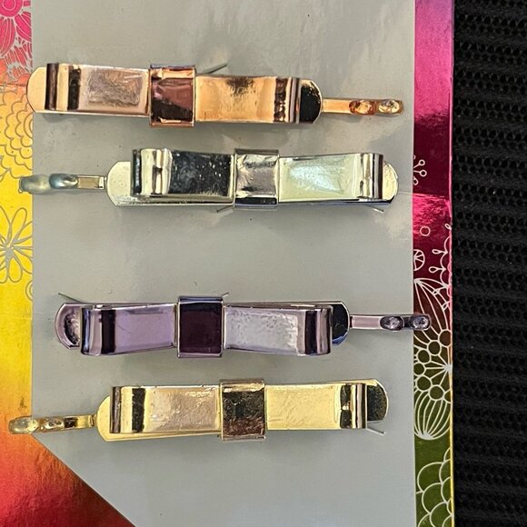 Del Sol Bow Color Changing Hair Pins Clips Changes In The Sun NEW - Picture 4 of 11